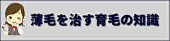 薄毛が治る育毛の知識